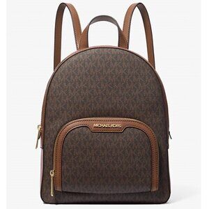 Michael Kors Jaycee Medium Logo Backpack in Brown Women's Handbag